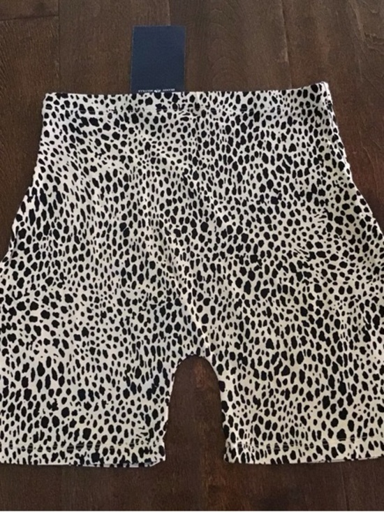 Brandy Melville Pants - Brandy Melville Black and Brown Cheetah Print Bike Shorts